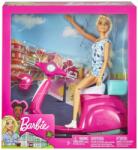 Barbie Papusa cu scooter, Barbie, GBK85 Papusa