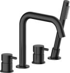 Armatura Moza Black kád és zuhany csaptelep fürdőkád fölé fekete 5035-210-81 (503521081)