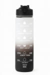 WARAGOD Motivációs vizespalack Hydrate 1000ml, fekete/fehér