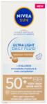 Nivea SUN Ultra Light Daily színezett fényvédő fluid közepes árnyalat FF50+ - 40 ml