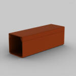 KOPOS LHD 40X40 TD (20 fm/doboz) sötét faminta műanyag kábelcsatorna sima 40x40 (LHD 40X40 TD)