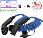 GYS Töltőkábel EV T2/T2 spirál 5m - 32 A 1ph 7.36 kW (028982) - praktikuskft