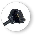 Commel Szerelt kábel (szerelhető vezeték) 3f 16A, fekete, H05RR-F 5G2, 5/2m (0735) (COMMEL-0735)