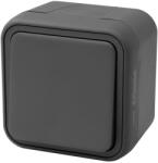 Commel Falon kívüli 1 pólusú kapcsoló, 10A, 250V, IP55, antracit (043-101) (COMMEL-043-101)