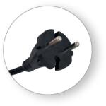 Commel Szerelt kábel (szerelhető vezeték) 16A, fekete, H05RR-F 3G1, 5/3m (272-303) (COMMEL-272-303)