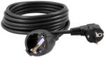 Commel Hosszabbító kábel 2P+F alj. és dug. 16A 250V 3500 W H05VV-F 3G1, 5/4m, fek. (220-524X) (COMMEL-220-524X)