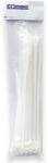 Commel Kábelkötegelő, rögzíthető fejjel, 7, 6 x 381 mm fehér, 25db/cs (365-147) (COMMEL-365-147)