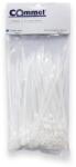 Commel Kábelkötegelő, rögzíthető fejjel, 3, 6 x 145 mm fehér, 100db/cs (365-143) (COMMEL-365-143)