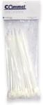 Commel Kábelkötegelő, kettős hurokkal 4, 8 x 200 mm fehér, 50 db/cs (365-051) (COMMEL-365-051)