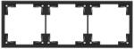 Commel Adria sorolókeret, 3x, fekete (hármas keret) (043-633) (COMMEL-043-633)