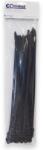 Commel Kábelkötegelő, rögzíthető fejjel, 7, 6 x 381 mm fekete, 25db/cs (365-148) (COMMEL-365-148)