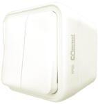 Commel Falon kívüli csillárkapcsoló, 10A, 250V, IP55, fehér (043-205) (COMMEL-043-205)