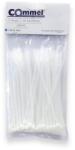 Commel Kábelkötegelő, lángálló UL94-V0 3, 6 x 150 mm fehér, 100 db/cs (365-161) (COMMEL-365-161)