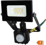 Commel LED reflektor Economy Line 10W, mozg. érz. , 6500K, 800lm, IP44, fekete(307-301) (COMMEL-307-301)