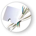 Commel Csatlakozó kábel állandó csatl. kötődob. , fehér H05VV-F 3G2, 5/1, 5m (272-201) (COMMEL-272-201)