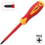 Commel VDE Philips (csillag) csavarhúzó, PH2 6x100mm, szigetelt, 1000V (370-213) (COMMEL-370-213)