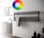 Cordivari Színes radiátor - Cordivari Gloria 22 Wide 1200x395 fehér RAL9010 design törölközőszárító. Rendelhető fekete piros kék sárga zöld barna lila narancs drapp színben (COR_GLORIA22WIDE_1200X395_RADIATOR_F
