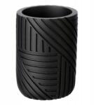 Erga Nairobi, álló kefepohár 3D mintával, fekete matt, ERG-SEP-10KUBNAIROBLA (ERG-SEP-10KUBNAIROBLA)