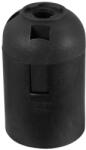 Commel Műanyag E27 foglalat, 250 V, 4A, T210, fekete, pattintós (016-111) (COMMEL-016-111)