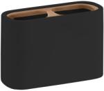 Gedy Sapho, NINFEA álló pohár, fekete / bambusz (139814)