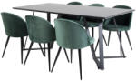  Étkezőgarnitúra Dallas 360 (Zöld + Fekete)
