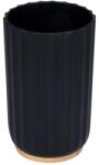 BISK Erga Preto, álló fogkefe pohár, fekete, ERG-08295 (ERG-08295)
