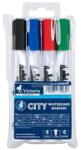 Victoria Táblamarker készlet, 1-3 mm, kúpos, VICTORIA VISUAL "City", 4 különböző szín (TVI2313V) - iroda24