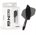 Red Dragon Darts toll és szár egyben Red Dragon Nitro Flite fekete, standard toll és közepes szár