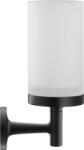 Duravit Pahar cu suport de perete Duravit Starck T sticla mata, negru mat (0099314600)