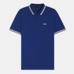 Boss Блуза с яка Boss Mens BOSS GREEN Paddy Polo Shirt with Contrast Tipping - Medium Blue 420