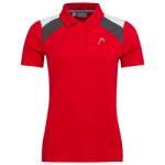 HEAD Дамска блуза с яка HEAD Club Tech Polo Shirt Womens - Red/White