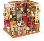 Robotime Rolife Puzzle 3D Minicasuta de papusi Biroul lui Sam DIY, RoLife, 221 piese - efistore - 265,99 RON