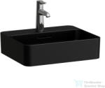 Laufen VAL SaphirKeramik 45x38 cm-es pultra ültethető mosdó, matt fekete H8122807161041 (H8122807161041)