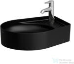 Laufen VAL 50x40 cm-es mosdó félig száraz zónával, illetve armatúrapaddal, matt fekete H8122817161041 (H8122817161041)