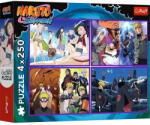 Trefl 4 x 250 db-os puzzle - Naruto - Shippuden (13339) (13339) - jatekmakettcentrum