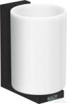 Hansgrohe AXOR UNIVERAL RECTANGULAR fali fogmosó pohár, matt fekete 42604670 (42604670)
