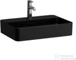 Laufen VAL SaphirKeramik 55x40 cm-es pultra ültethető mosdó, matt fekete H8122847161041 (H8122847161041)