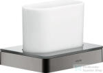 Hansgrohe AXOR UNIVERSAL SOFTSQUARE fogkefetartó pohár, polírozott fekete króm 42834330 (42834330)