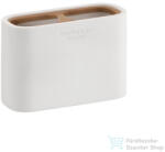 Sapho NINFEA álló fogkefetartó, fehér/bambusz (139802) (139802)