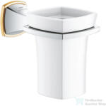 Grohe GRANDERA fali pohártartó kerámia pohárral, króm/arany 40909IG0 (40909IG0)