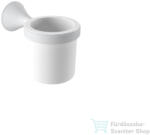 Bugnatese ORION fali pohártartó fehér kerámiával, matt fehér 33802BI (33802BI)