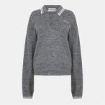 Jack Wills Блуза с яка Jack Wills Women's Knitted Long Sleeve Polo Shirt - Charcoal