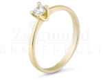  14 karátos arany eljegyzési gyűrű gyémánttal (AU11883) AU11883
