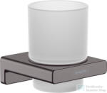 Hansgrohe ADDSTORIS fali fogkefetartó, szálcsiszolt fekete/króm 41749340 (41749340)