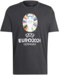 adidas Мъжка тениска Adidas Euro 24 Official Emblem T-Shirt Mens - Black