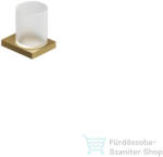 Kludi VELA C fali pohártartó üveg pohárral, szálcsiszolt arany 31975N0 (31975N0)