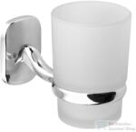 Aqualine RUMBA pohártartó, tejüveg/króm (RB104) (RB104)