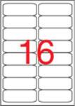 APLI Etikett, univerzális, 99, 1x34 mm, kerekített sarkú, APLI, 1600 etikett/csomag (02418) - tonerpiac