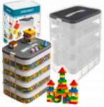 Kruzzel Aprócikk Tároló Kruzzel 25758 Átlátszó Szekrénybe Polcra 4 szintes 29l (Pojemnik Kruzzel 25758 Szafy Regały 4poz. 29l)