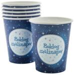  Boldog Születésnapot pohár - Kék 6db